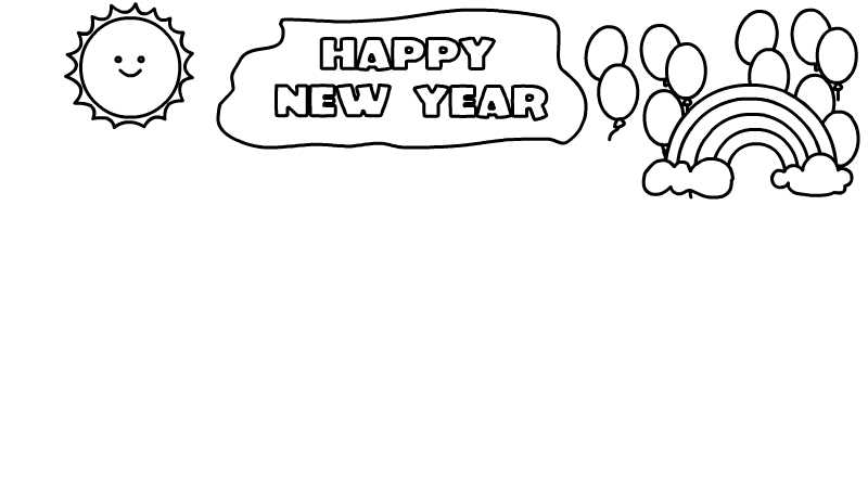 英语过年手抄报