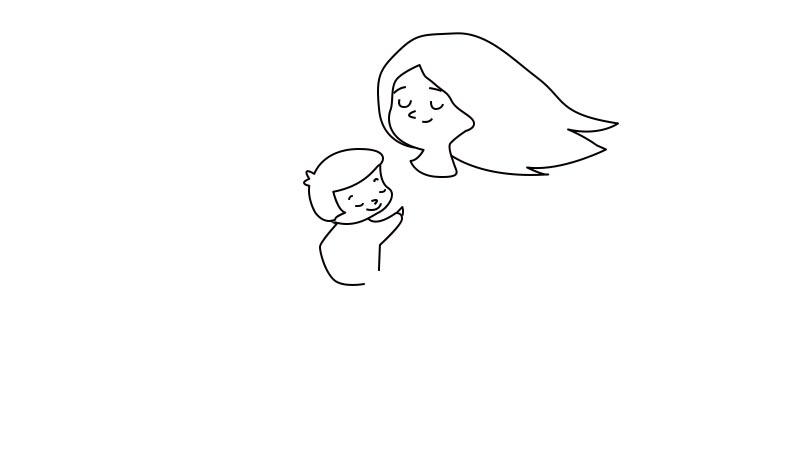 母亲节简笔画的步骤  母亲节简笔画的画法