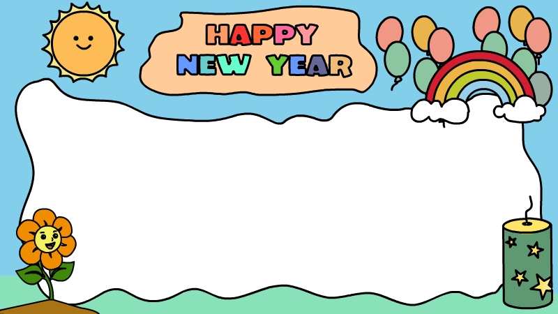 英语过年手抄报