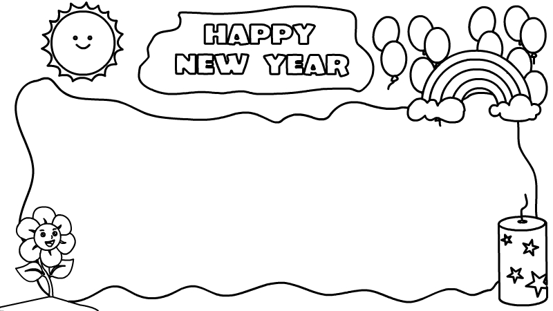 英语过年手抄报