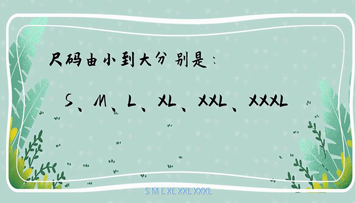 xl是多大尺码 xl尺码是多大