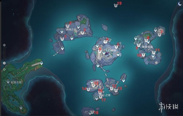 原神2.4键纹位置分布在哪 原神2.4键纹宝箱位置地图分享 狭间之街