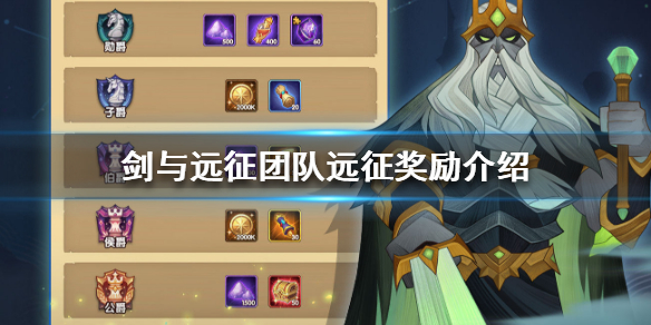 剑与远征团队远征奖励是什么